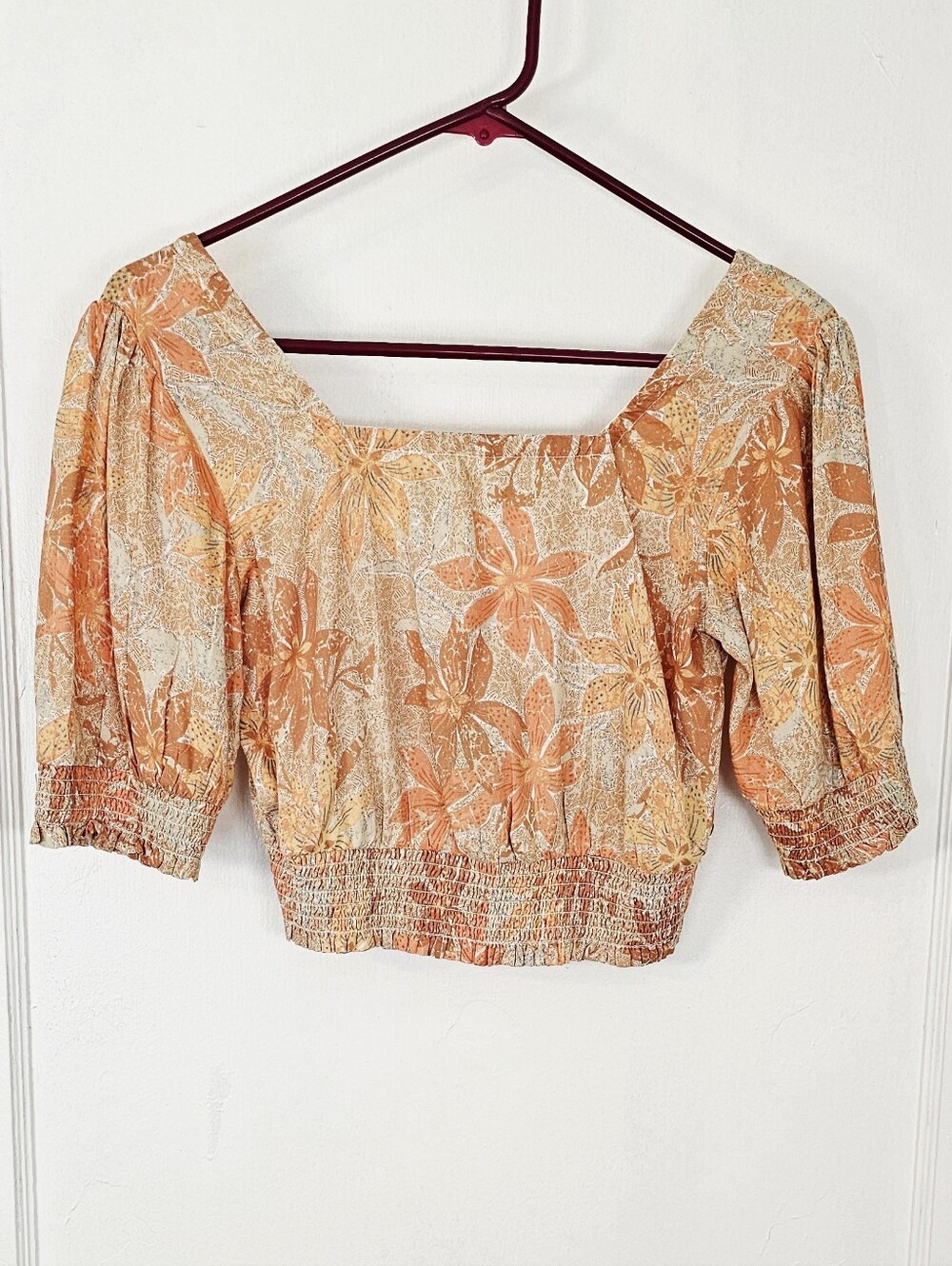 Roxy Million Waves Again Floral Crop Top